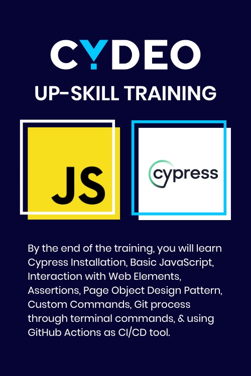 JavaScript & Cypress Up-Skill Training
